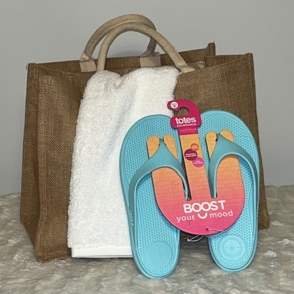 Totes Shoes - TOTES Women’s Splash Sol Bounce Ara Flip Flop NWT